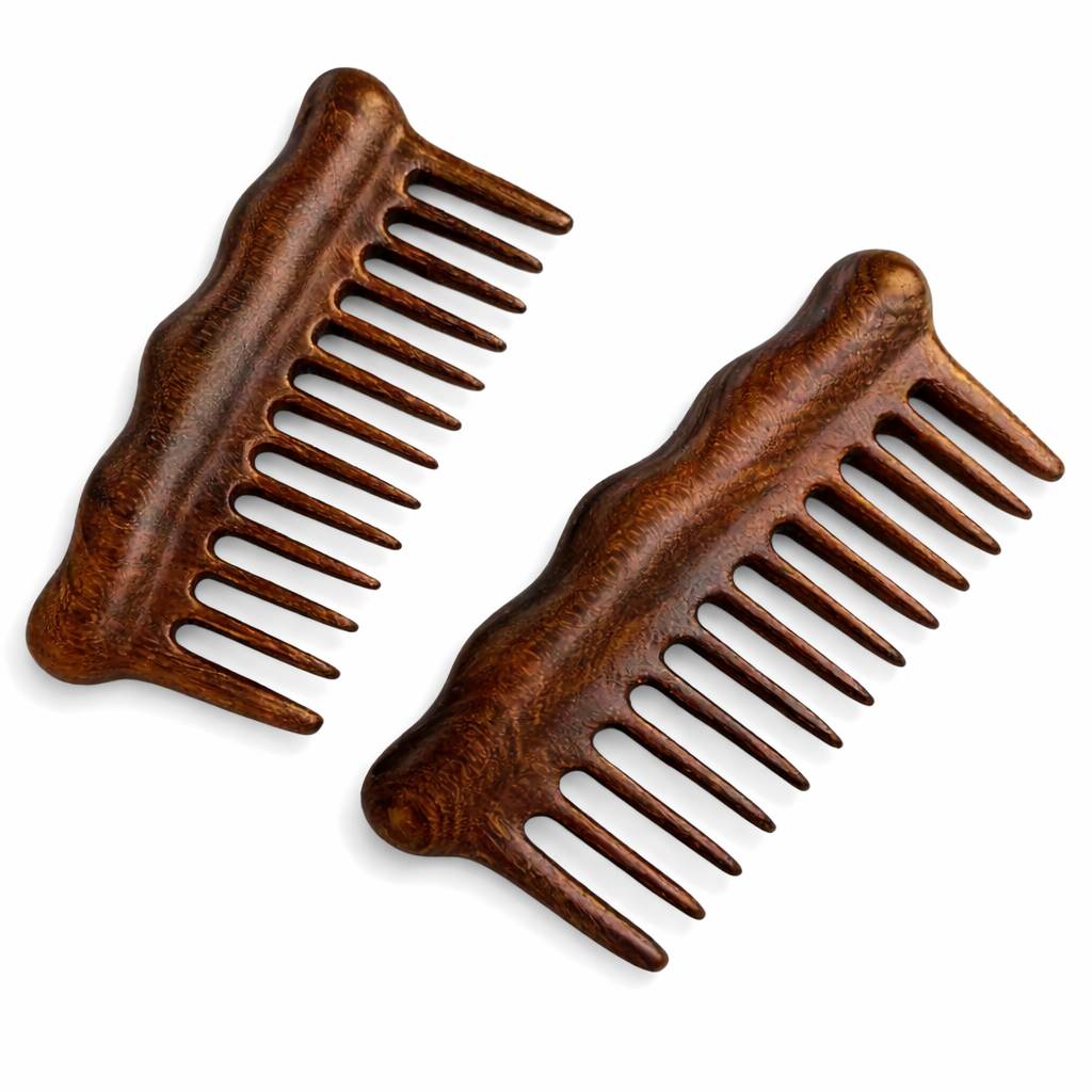 Dřevěný hřeben na rozčesávání pro dlouhé a husté vlasy